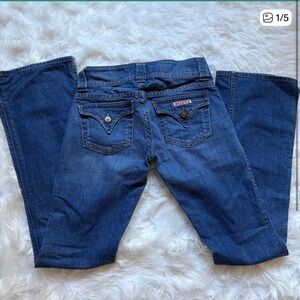 Hudson Jeans Navy Flare Trousers